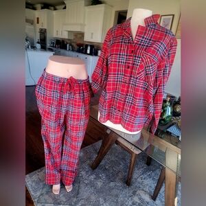 SOLD!!!Women Size XXL. Holiday Sleepwear, pockets. Set (2 pieces). 100% cotton